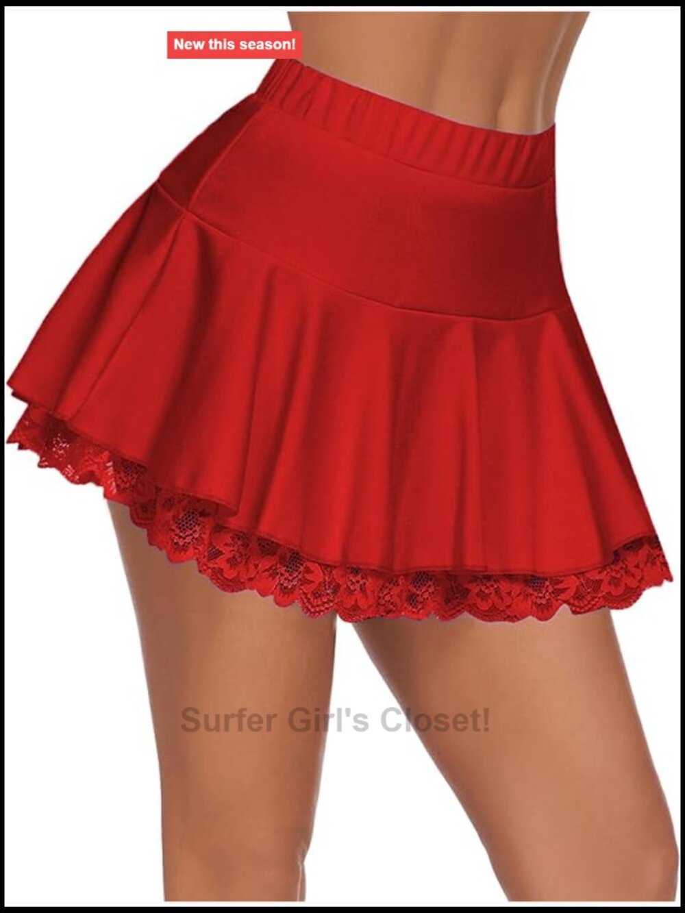 Avidlove Lace Pleated Mini Skirt Sexy Lingerie Role Play